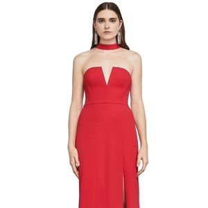 NWT BCBG MAX AZRIA RED BERRY ELIAS STRAPLESS GOWN